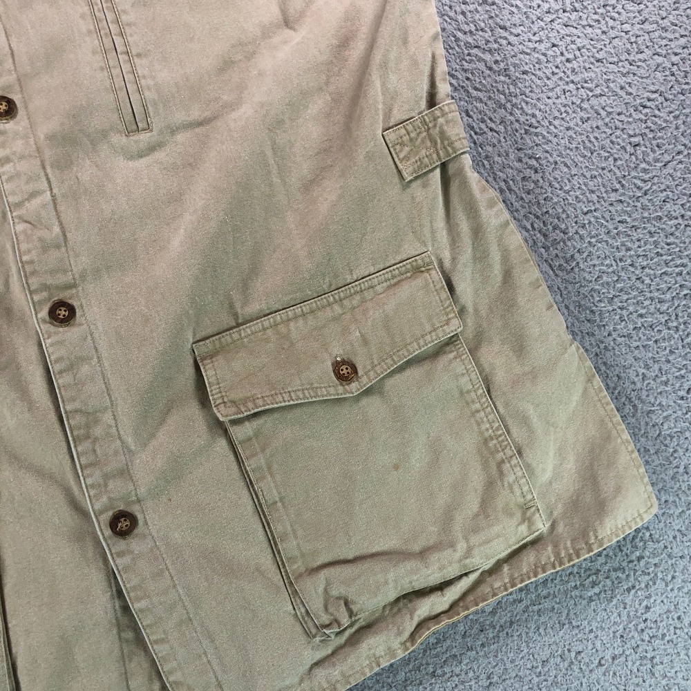 Vintage Orvis Vest Adult Extra Large Beige Khaki Fishing Safari Pockets Utility - Picture 4 of 13